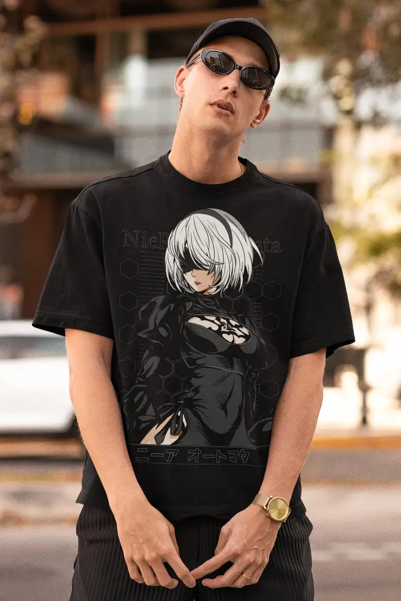 2B T-Shirt – Android Style, Nier Automata Eden of Clothes