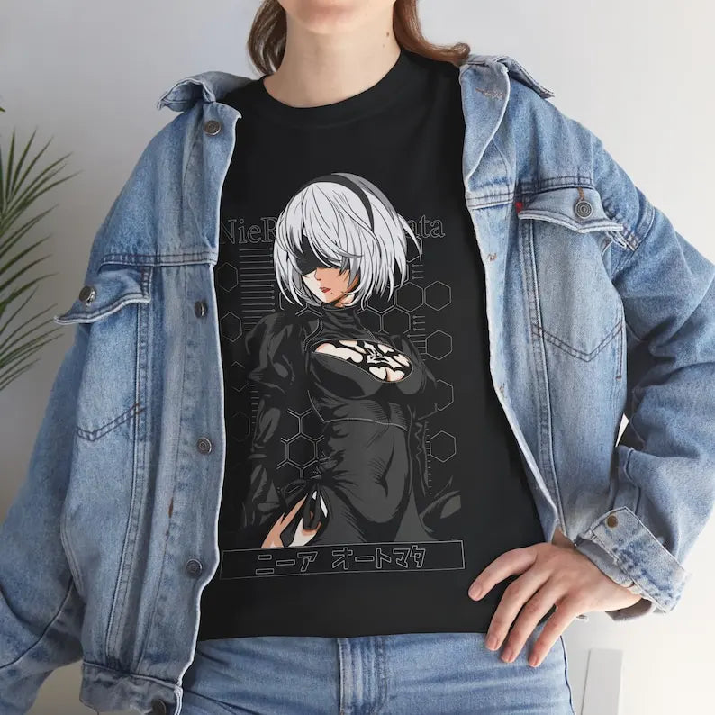 2B T-Shirt – Android Style, Nier Automata Eden of Clothes