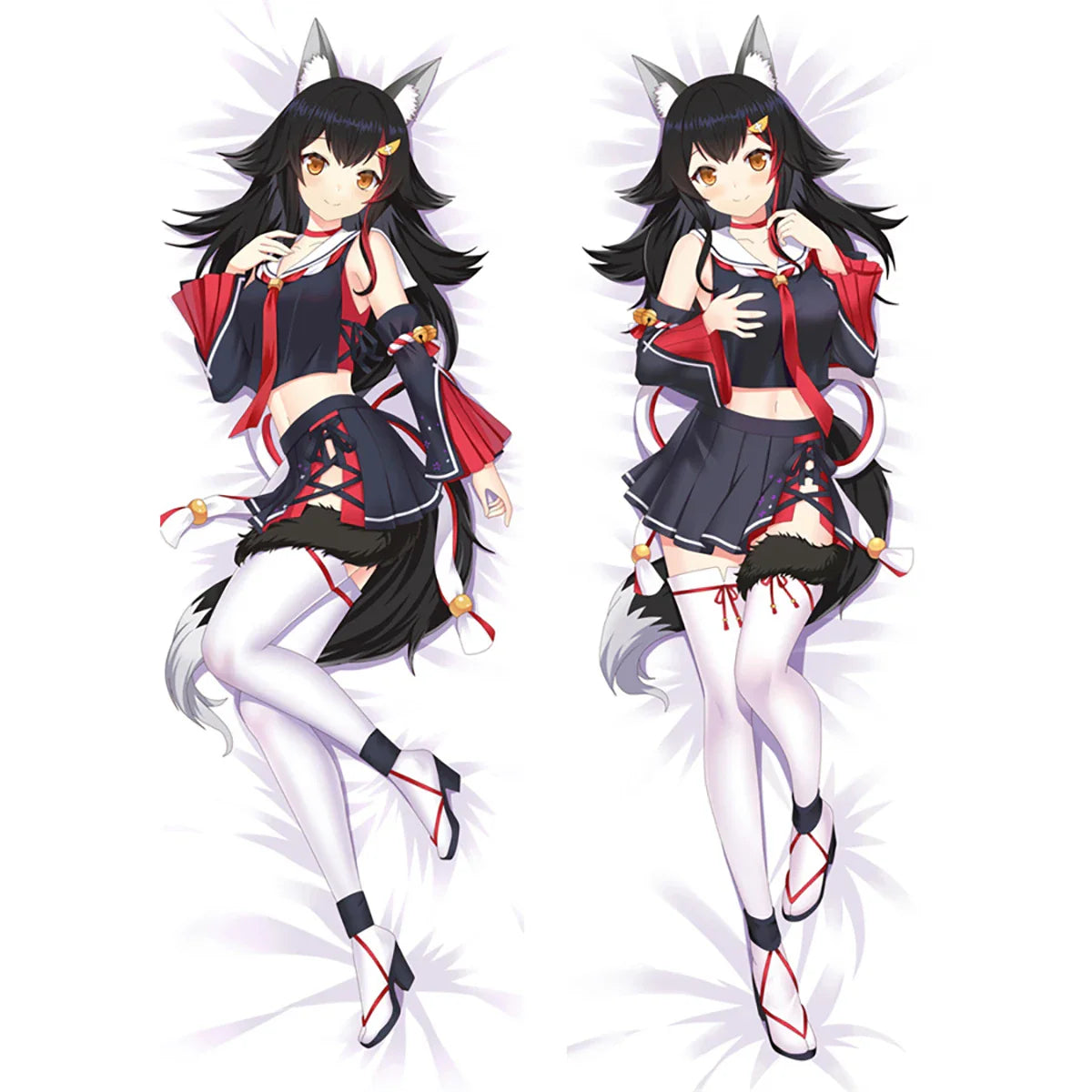 Dakimakura Pillow Case – Soft Fabric, Ookami Mio - Eden of Clothes