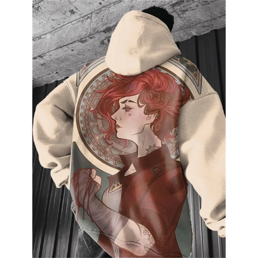 Vi & More Hoodie - Dark Aesthetic, Cotton Hoodie, Arcane - Eden of Clothes