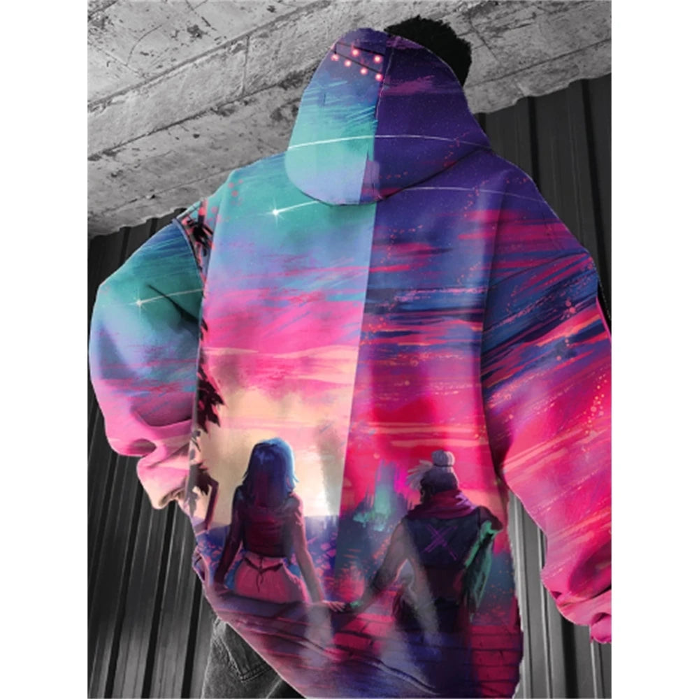 Jinx & Vander Hoodie - Style, Cotton, Arcane - Eden of Clothes