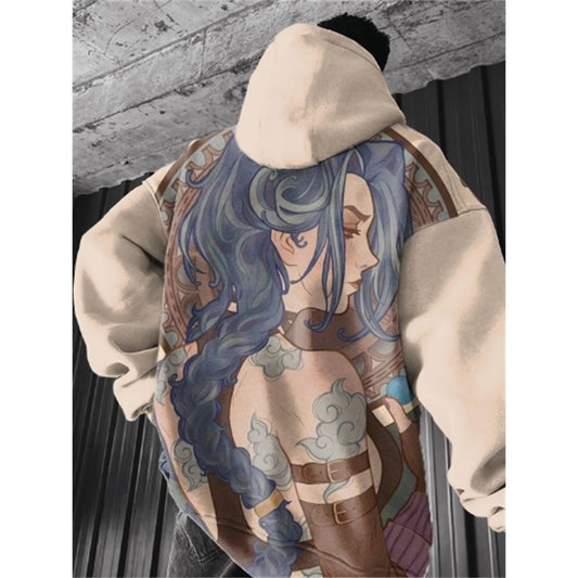 Jinx & More Hoodie - Dark Aesthetic, Cotton, Arcane - Eden of Clothes