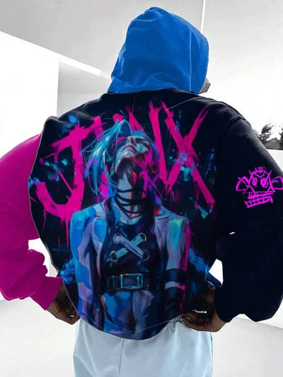 Jinx & Vander Hoodie - Style, Cotton, Arcane - Eden of Clothes