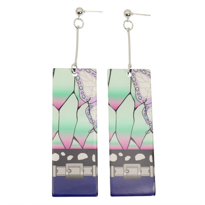 Acrylic Earrings – Tanjiro Inspired, Anime Character Jewelry - Eden of Clothes