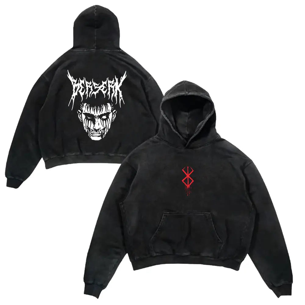 Retro Hoodie -  Berserk, Anime Style - Eden of Clothes