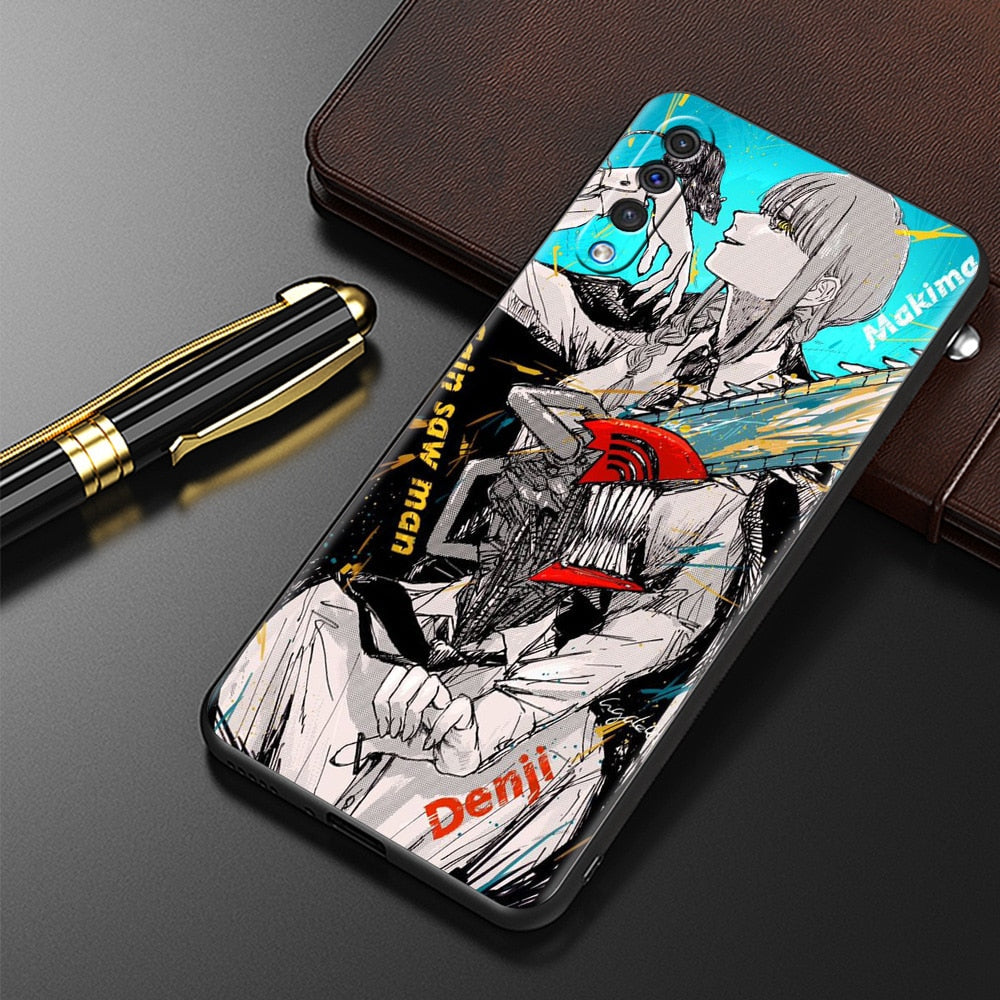 Chainsaw Man Silicone Case – Durable Anime Design for Samsung Galaxy - Eden of Clothes