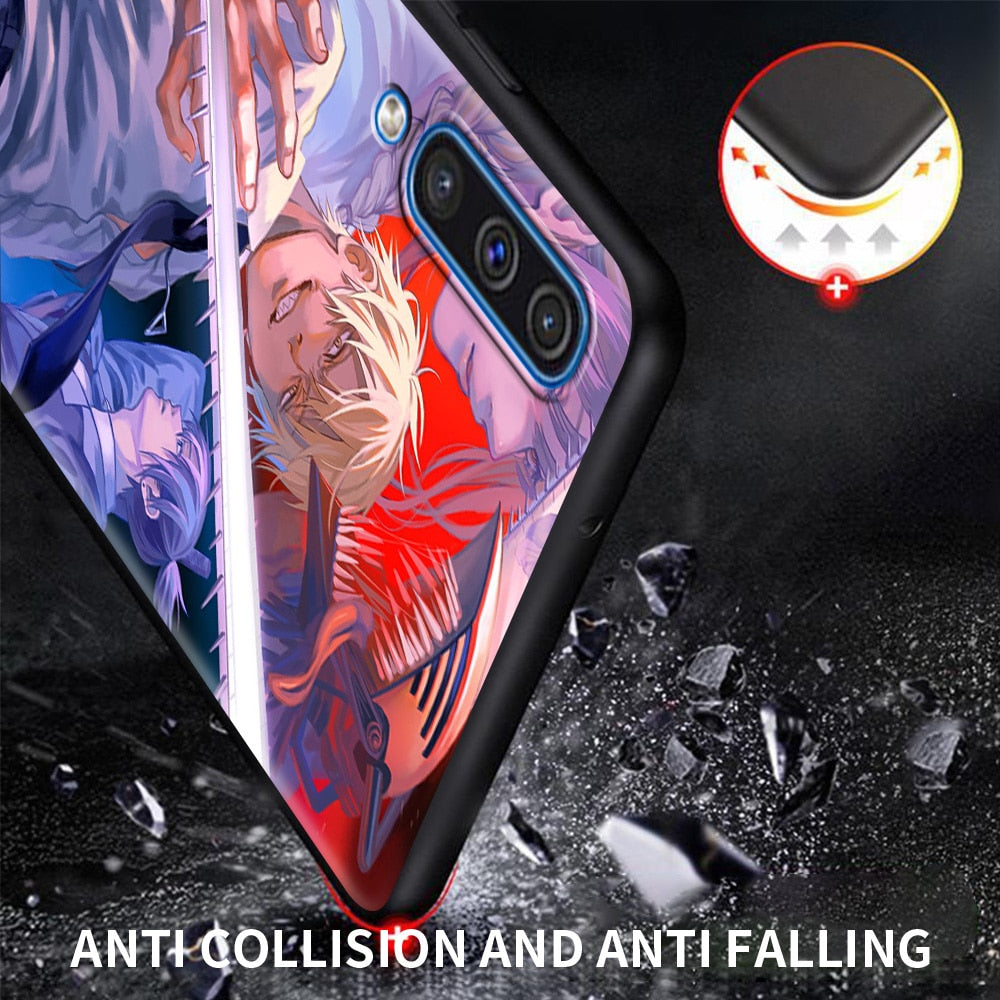Chainsaw Man Silicone Case – Durable Anime Design for Samsung Galaxy - Eden of Clothes