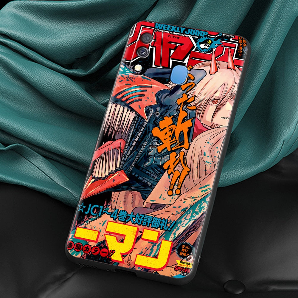 Chainsaw Man Silicone Case – Durable Anime Design for Samsung Galaxy - Eden of Clothes