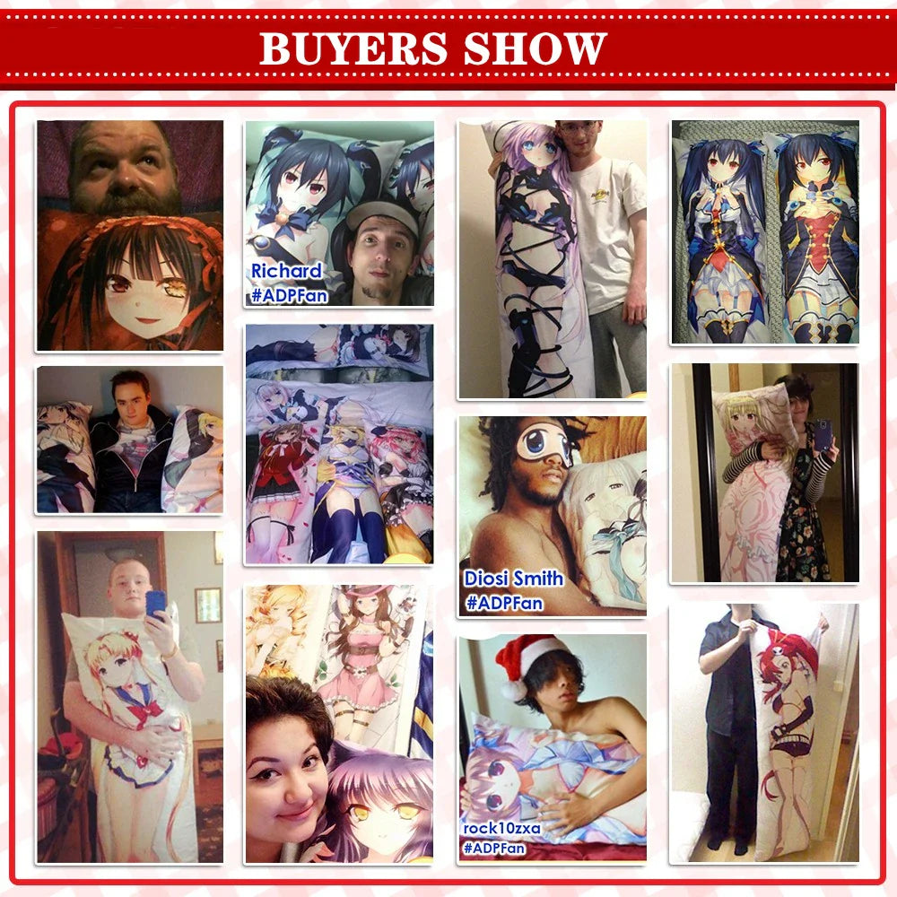 Dakimakura Custom Pillowcase – Hugging Pillow Cover, Anime - Eden of Clothes