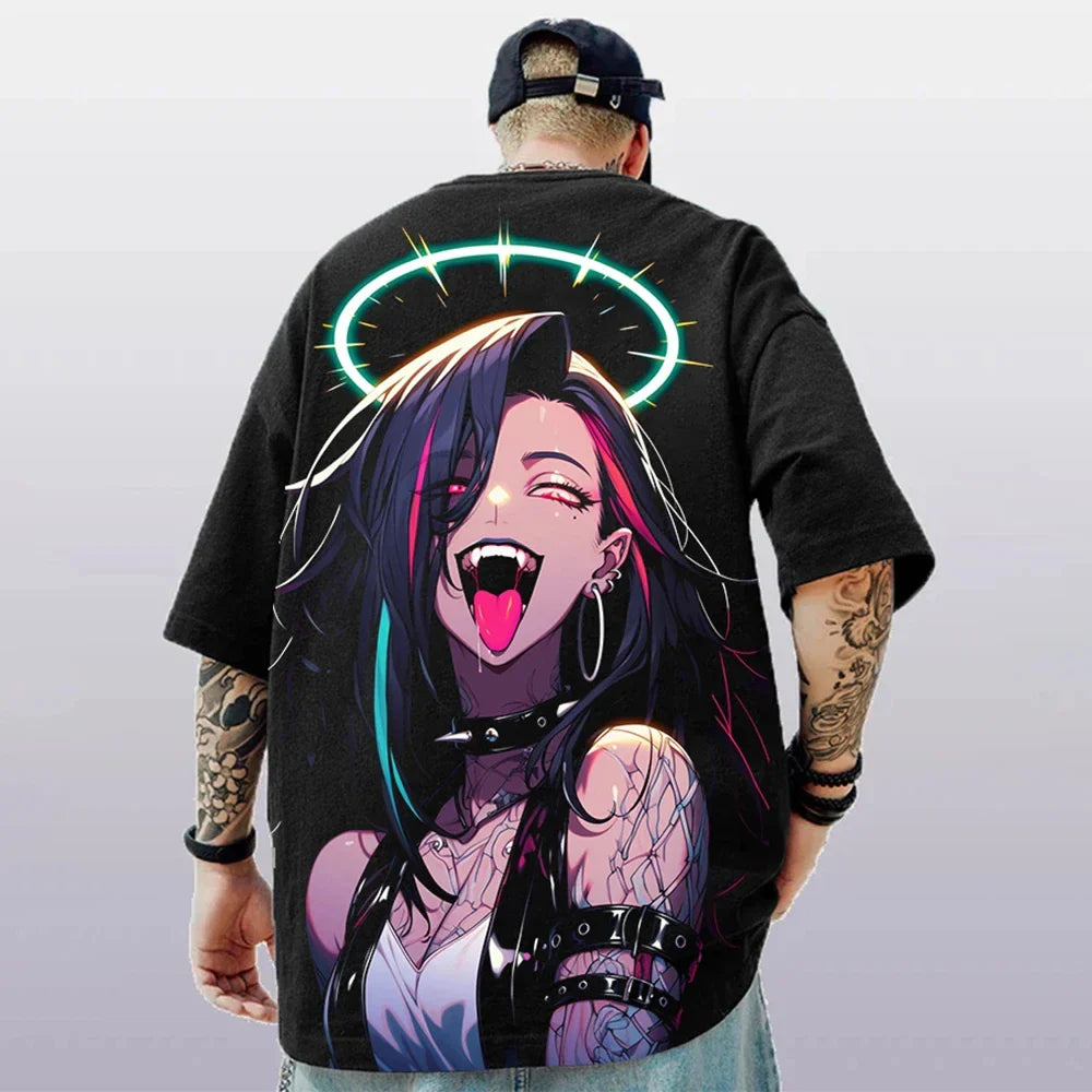 3D Print T-shirt – Vibrant Design, Anime Fashion Eden of Clothes