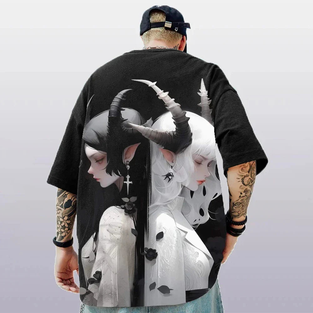 3D Print T-shirt – Vibrant Design, Anime Fashion Eden of Clothes