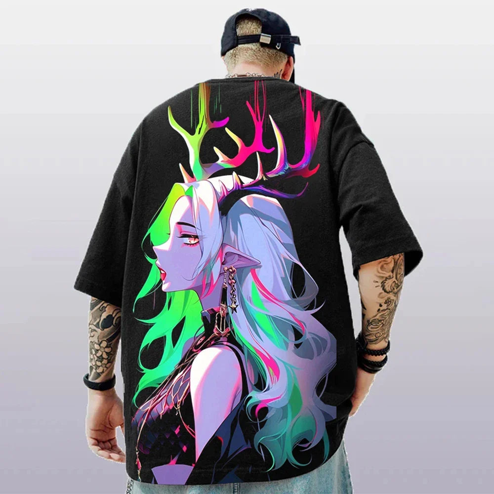 3D Print T-shirt – Vibrant Design, Anime Fashion Eden of Clothes