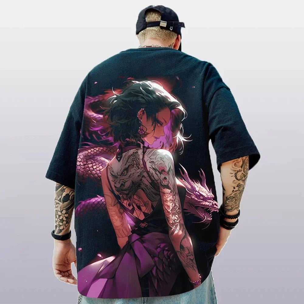 3D Print T-shirt – Vibrant Design, Anime Fashion - Eden of Clothes