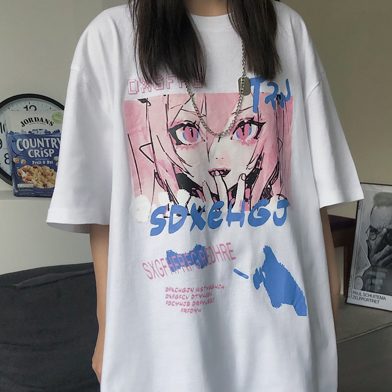 Steampunk Anime Short Sleeve – Loose Fit, Vintage Design - Eden of Clothes