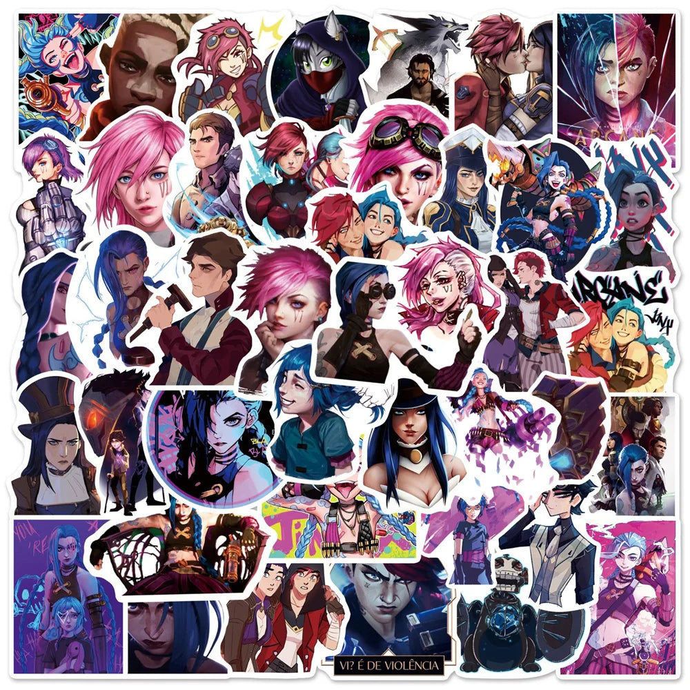 Cartoon Stickers – Unique Design, Arcane - Eden of Clothes