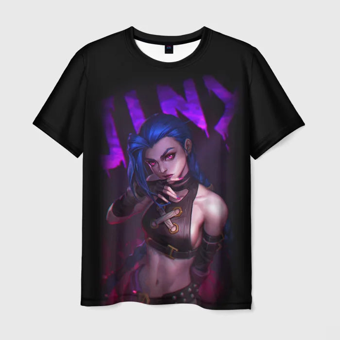 Jinx 3D T-Shirt – Casual Wear, Arcane - Eden of Clothes
