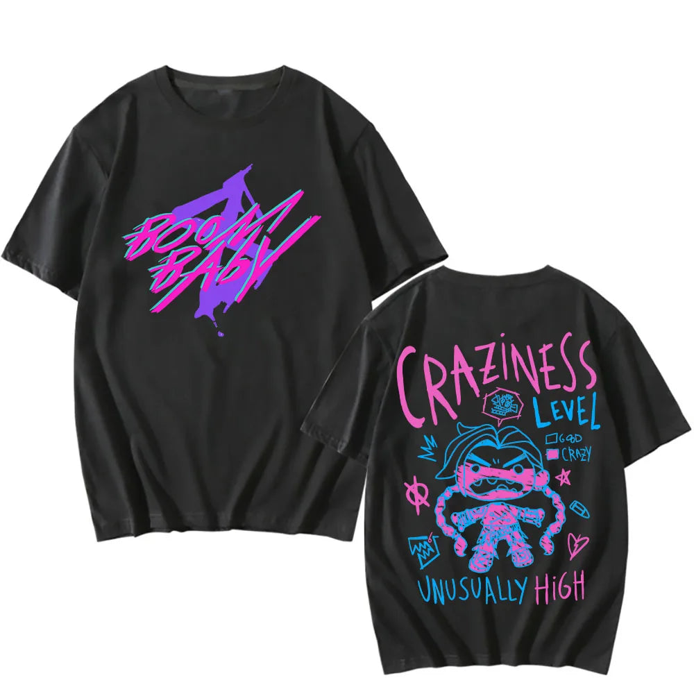 Jinx Cartoon Print T-Shirt – Urban Style, Arcane - Eden of Clothes