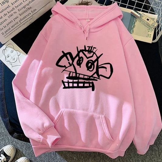 Jinx Hoodie – Monkey Print, Arcane - Eden of Clothes
