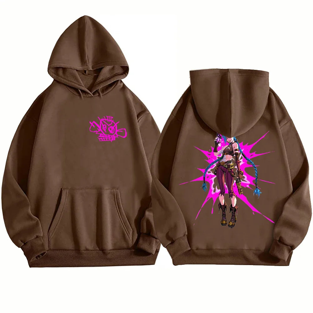 Jinx Hoodie – Rebel Style, Arcane - Eden of Clothes