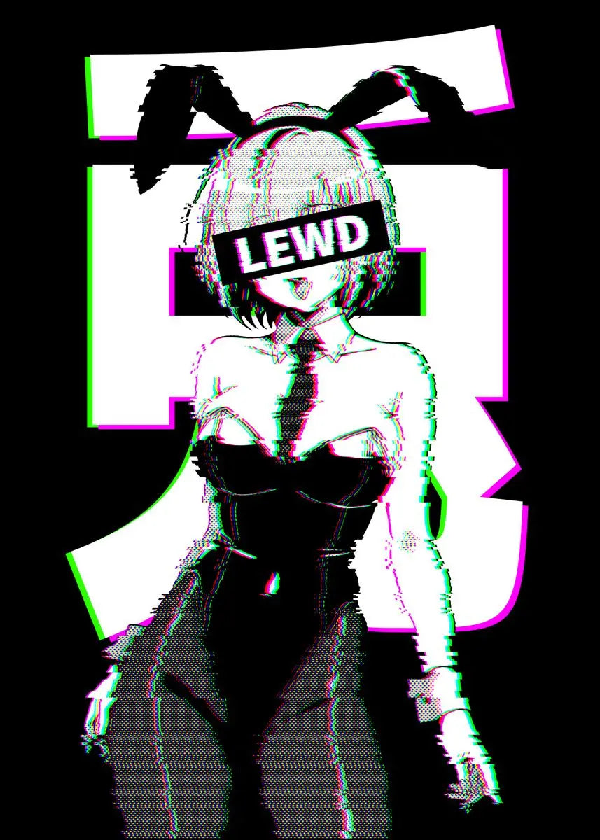 Anime Girl – Black and White, Sexy Figure Poster - Eden of Clothes