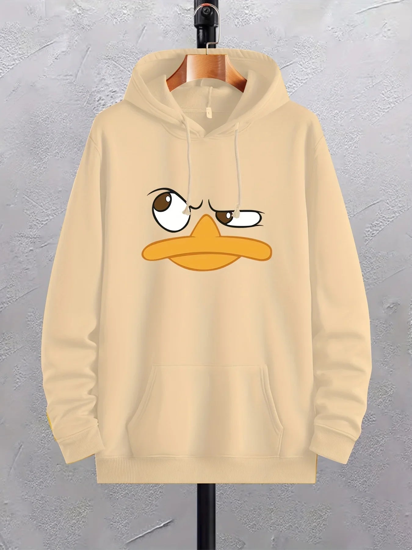 Duck Print Hoodie – Cartoon, Casual Style - Eden of Clothes