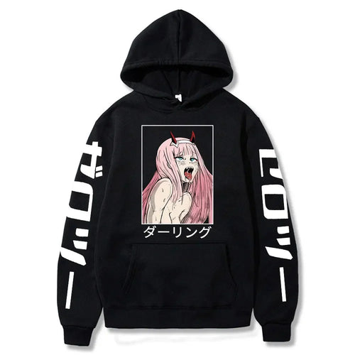 Ahegao Hoodie – Casual, Darling in the Franxx - Eden of Clothes