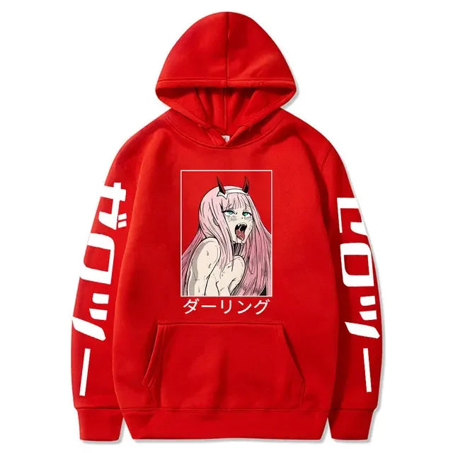 Ahegao Hoodie – Casual, Darling in the Franxx - Eden of Clothes