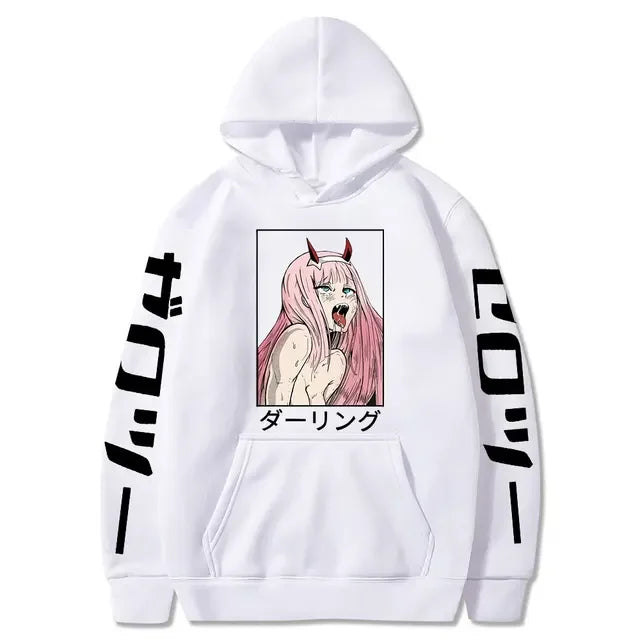 Ahegao Hoodie – Casual, Darling in the Franxx - Eden of Clothes