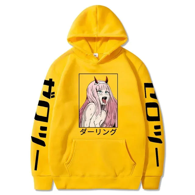Ahegao Hoodie – Casual, Darling in the Franxx - Eden of Clothes