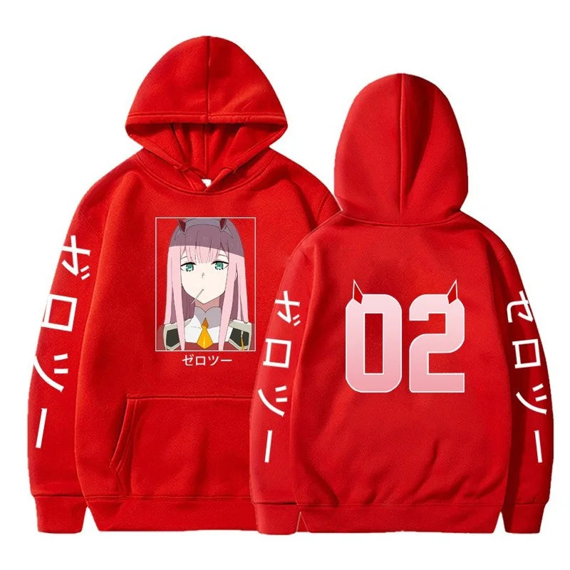Zero Two Hoodie – Darling In The Franxx, Anime Design - Eden of Clothes
