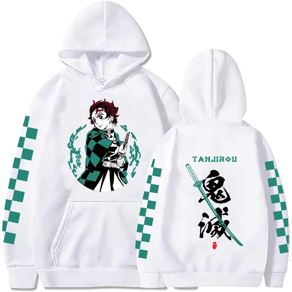 Tanjiro Hoodie – Green Design, Demon Slayer - Eden of Clothes