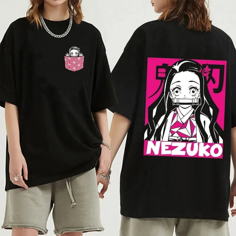 Nezuko T-Shirt – Casual Style, Demon Slayer - Eden of Clothes
