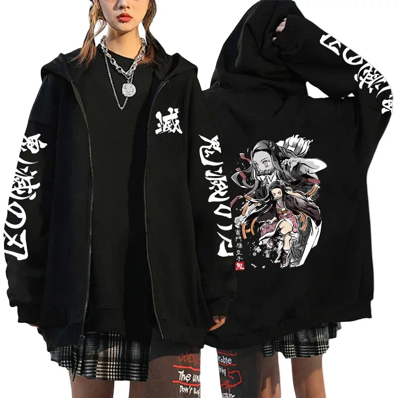 Zipper Jacket – Stylish, Demon Slayer - Eden of Clothes