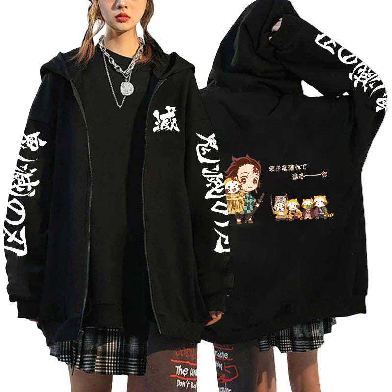 Zipper Jacket – Stylish, Demon Slayer - Eden of Clothes