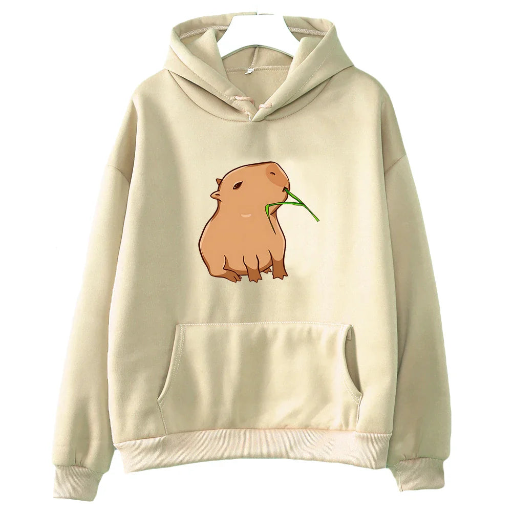 unny Capybara Hoodie – Print Design, Women’s Fashion - Eden of Clothes