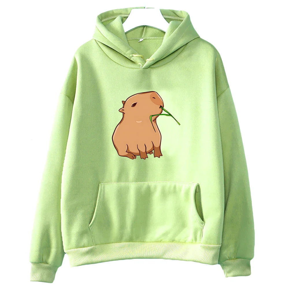 unny Capybara Hoodie – Print Design, Women’s Fashion - Eden of Clothes