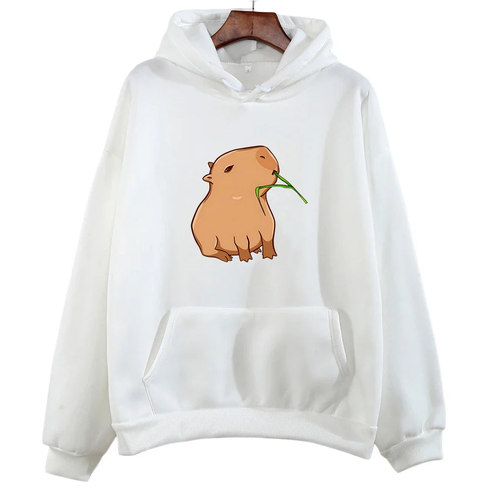 unny Capybara Hoodie – Print Design, Women’s Fashion - Eden of Clothes