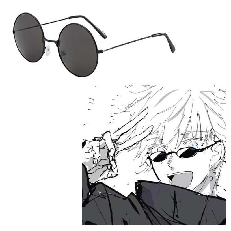 Gojo Satoru Cosplay Glasses – Black, Jujutsu Kaisen Design Eden of Clothes