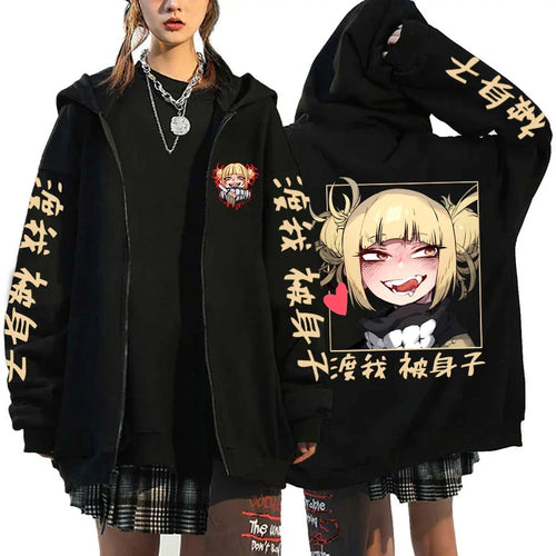 Himiko Toga Zipper Jacket – Villain Aesthetic, My Hero Academia Eden of Clothes