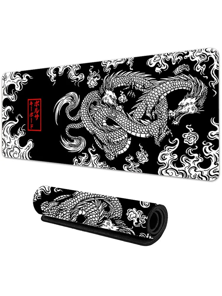 Japanese Dragon Large Gaming Mousepad – Extended Desk Mat, Smooth Surface Eden of Clothes