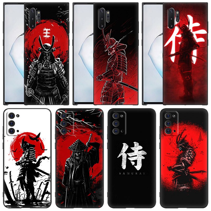 Japanese Samurai Art Phone Case – Black Design for Samsung Galaxy Samsung