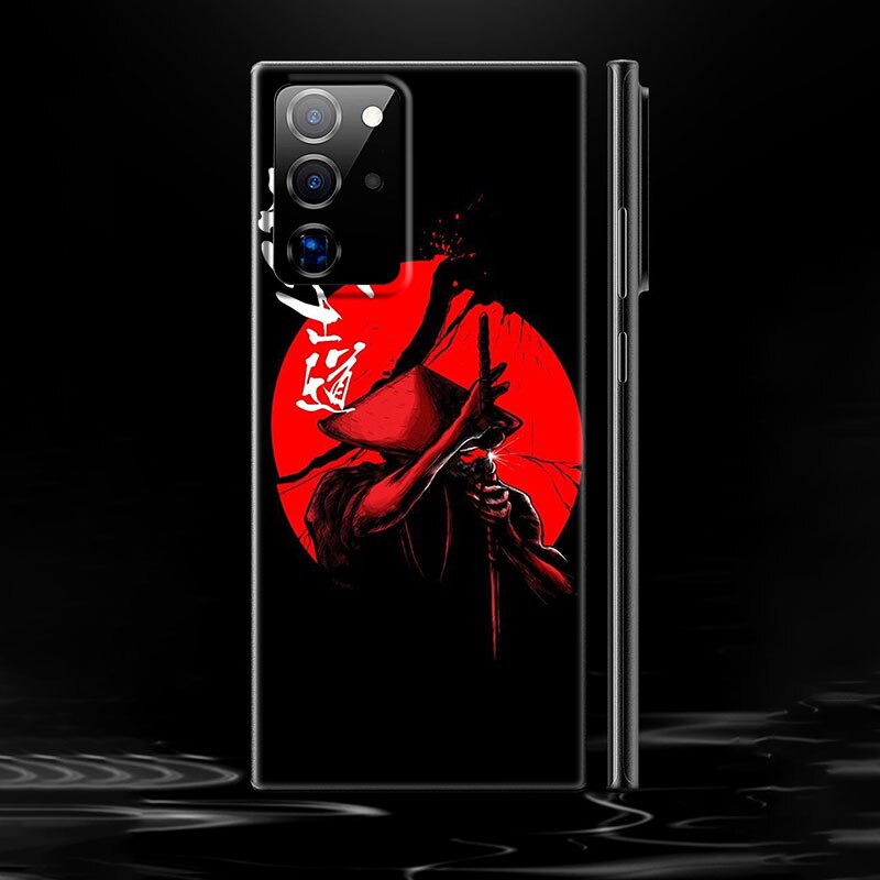 Japanese Samurai Art Phone Case – Black Design for Samsung Galaxy Samsung