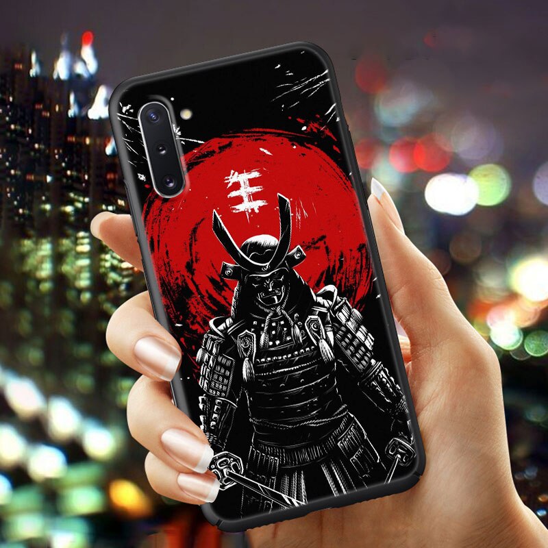 Japanese Samurai Art Phone Case – Black Design for Samsung Galaxy Samsung