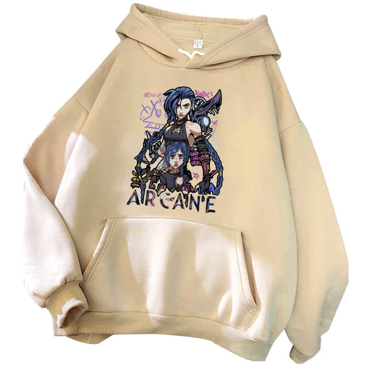 Jinx Hoodie – Oversized Fit, Arcane - Eden of Clothes