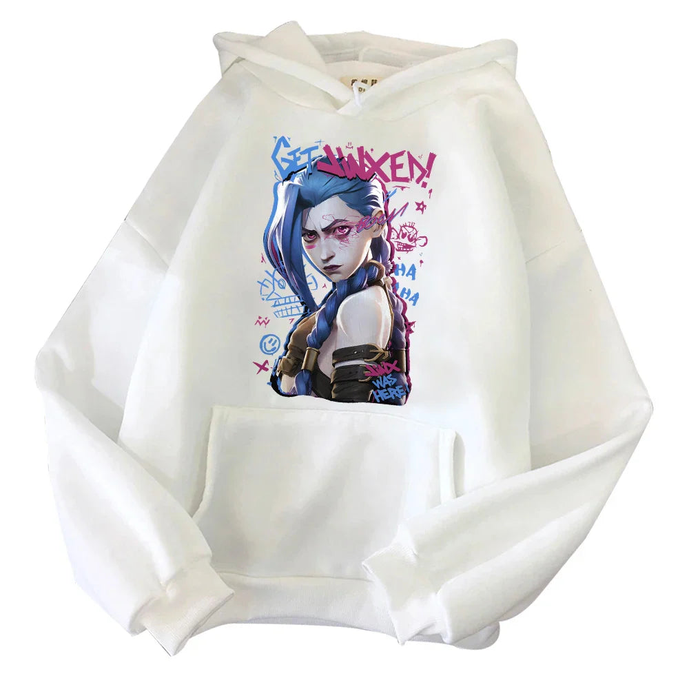 Jinx Hoodie – Oversized Fit, Arcane - Eden of Clothes