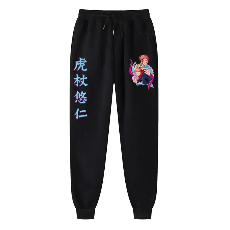 Printed Fleece Joggers – Comfortable, Jujutsu Kaisen - Eden of Clothes