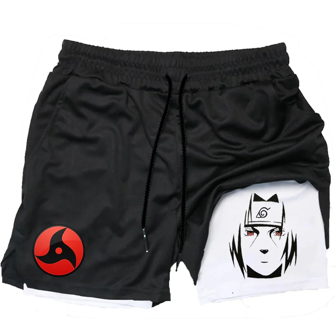 2-in-1 Gym Shorts – Shinobi Style, Naruto - Eden of Clothes