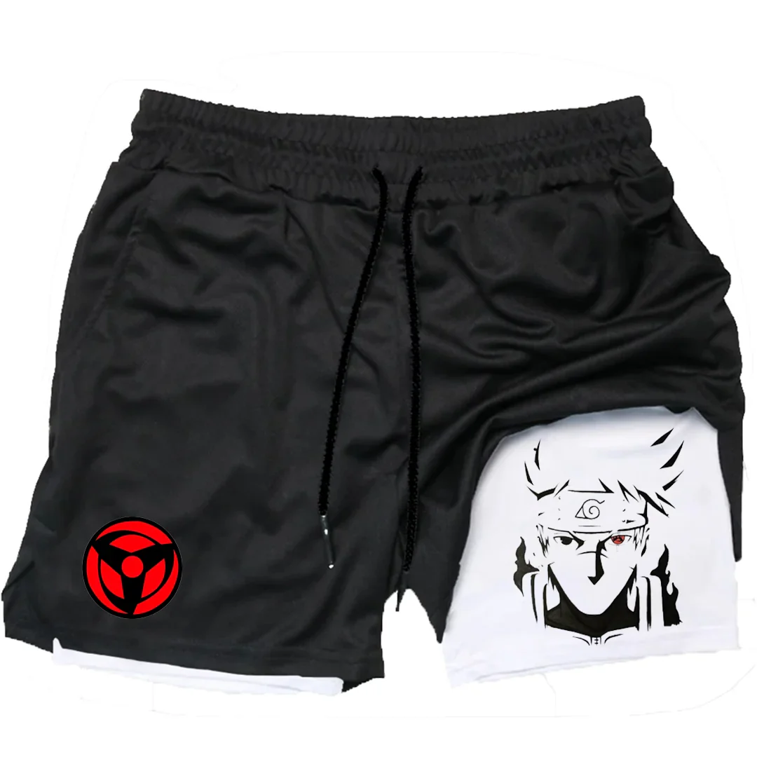 2-in-1 Gym Shorts – Shinobi Style, Naruto - Eden of Clothes