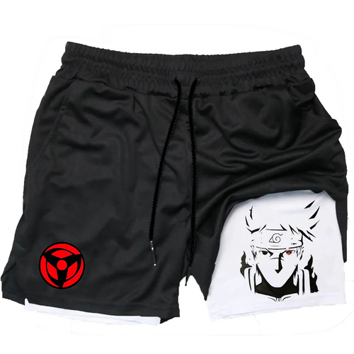 2-in-1 Gym Shorts – Shinobi Style, Naruto - Eden of Clothes