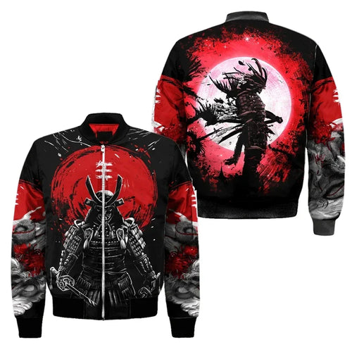 Samurai Spring Bomber Jacket – Fierce Aesthetic, Anime Inspired - Eden of Clothes